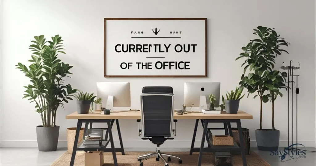 currently out of the office
