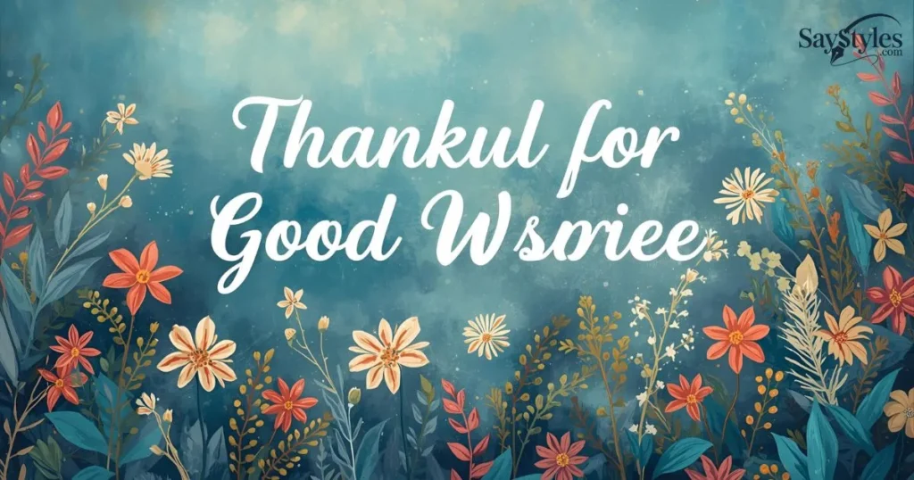 grateful for the good wishes