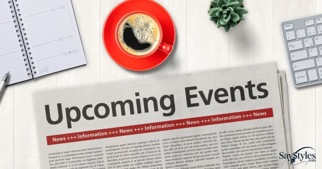 Mention an Upcoming Event