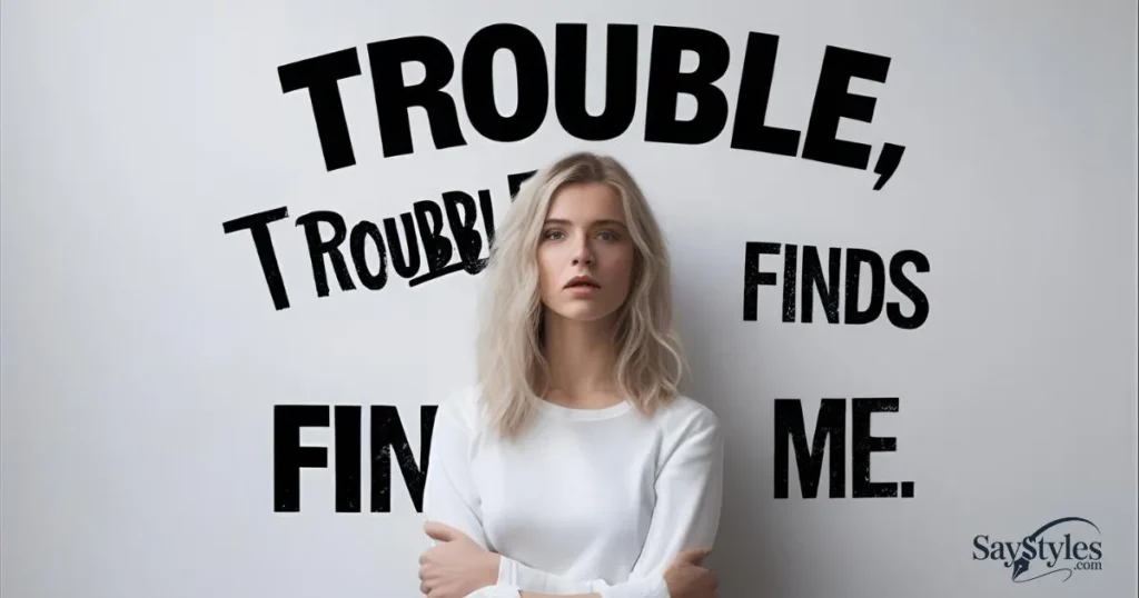trouble, trouble finds me