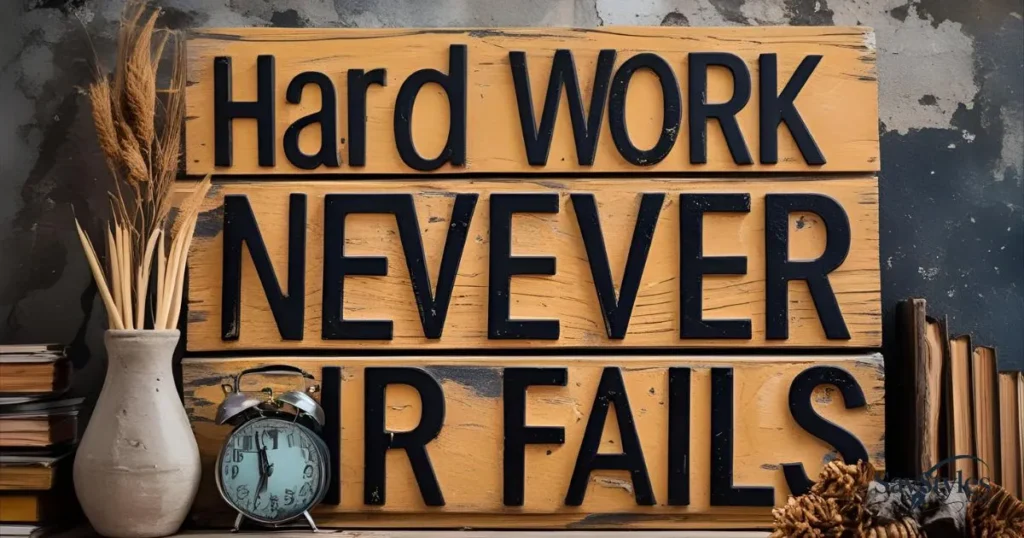 Hard Work Never Fails