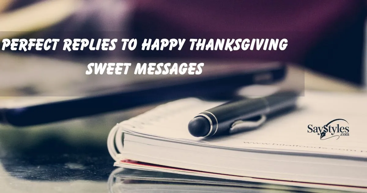 Replies to Happy Thanksgiving