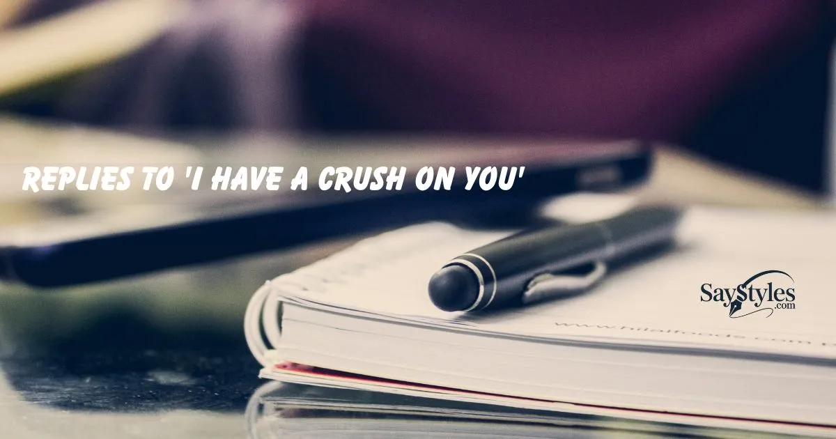 Replies to 'I Have a Crush on You'