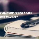 Can I Have Your Number?