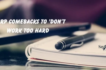 Don’t Work Too Hard