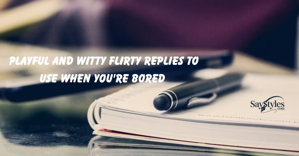 Replies to Use When You're Bored