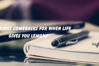 Comebacks for When Life Gives You Lemons