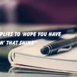 Replies to ‘Hope You Have Fun’