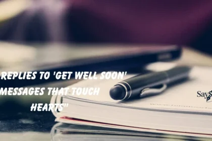 Replies to 'Get Well Soon'