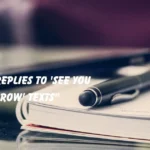 Replies to 'See You Tomorrow' Texts"