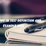 FW Meaning in Text