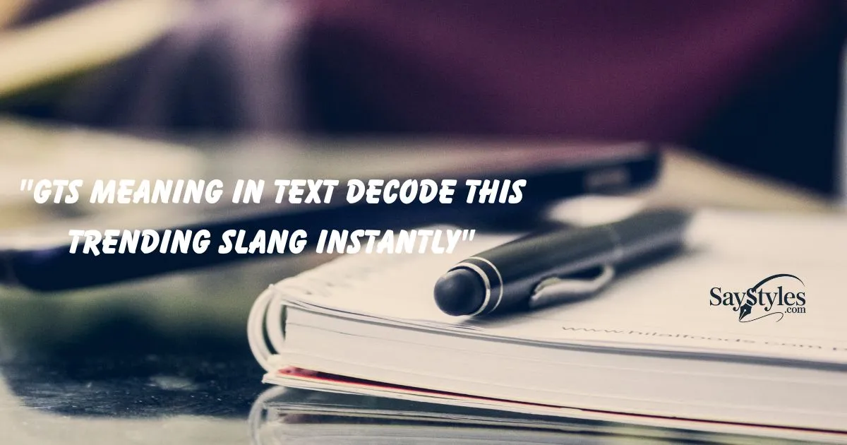GTS Meaning in Text