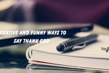 Ways to Say Thank God