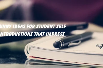 Ideas for Student Self Introductions
