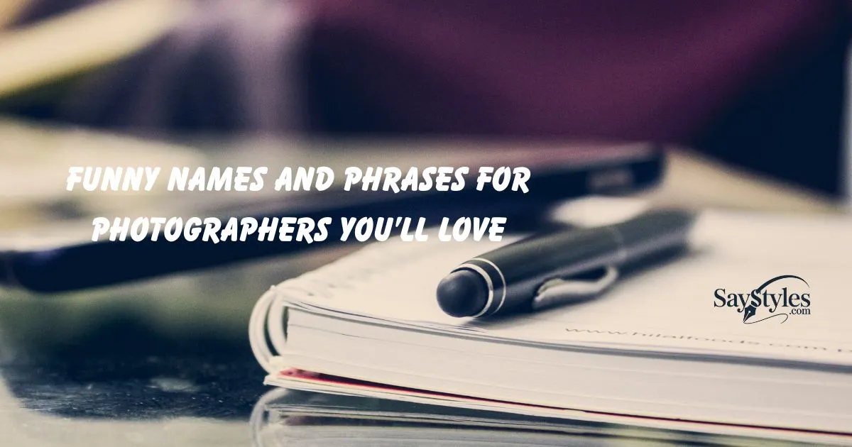 Phrases for Photographers