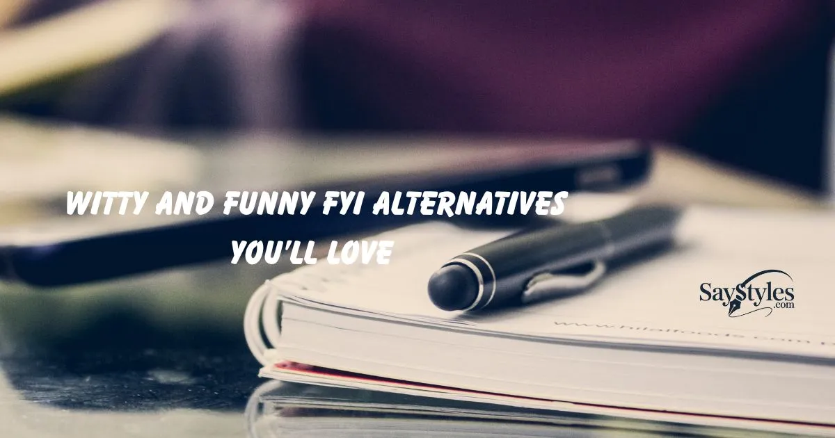 Witty and Funny FYI